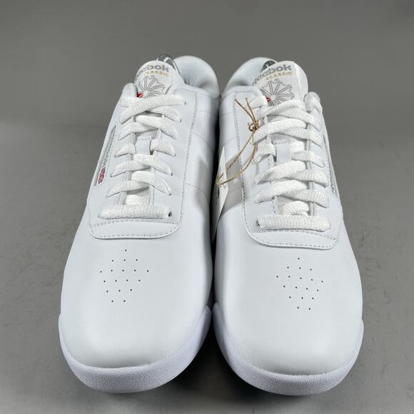 Reebok Princess Women’s Size 10 White Leather Casual Sneakers Walking Shoes NEW - Picture 2 of 9